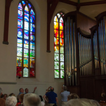 Allemanskerk Lichtraamwerk glas in lood