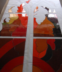 Glas in lood raam - Lichtraamwerk